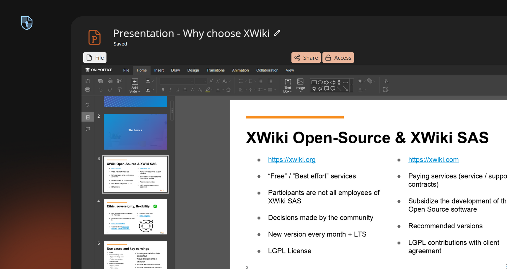 Business presentation illustration
